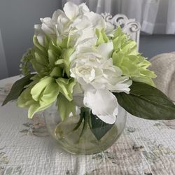 Decorative Faux Flower Vase