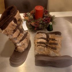 🎁🎄 NEW SUPER Rare CUTE Women Bearpaw Leilani Rabbit Fur Winter Fashion Boots Ugg Snow 7