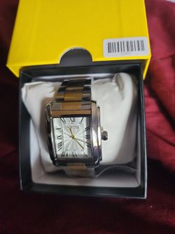 Invicta Two-Tone Square Dial mens Watch 69202