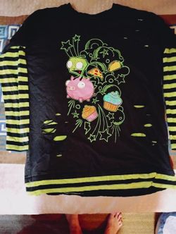 Invader Zim GIR & Piggy Twofer Long-Sleeve Shirt