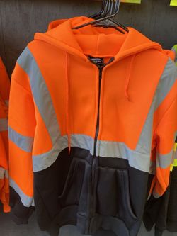 High Visibility Safety ZIP Up Hoodie