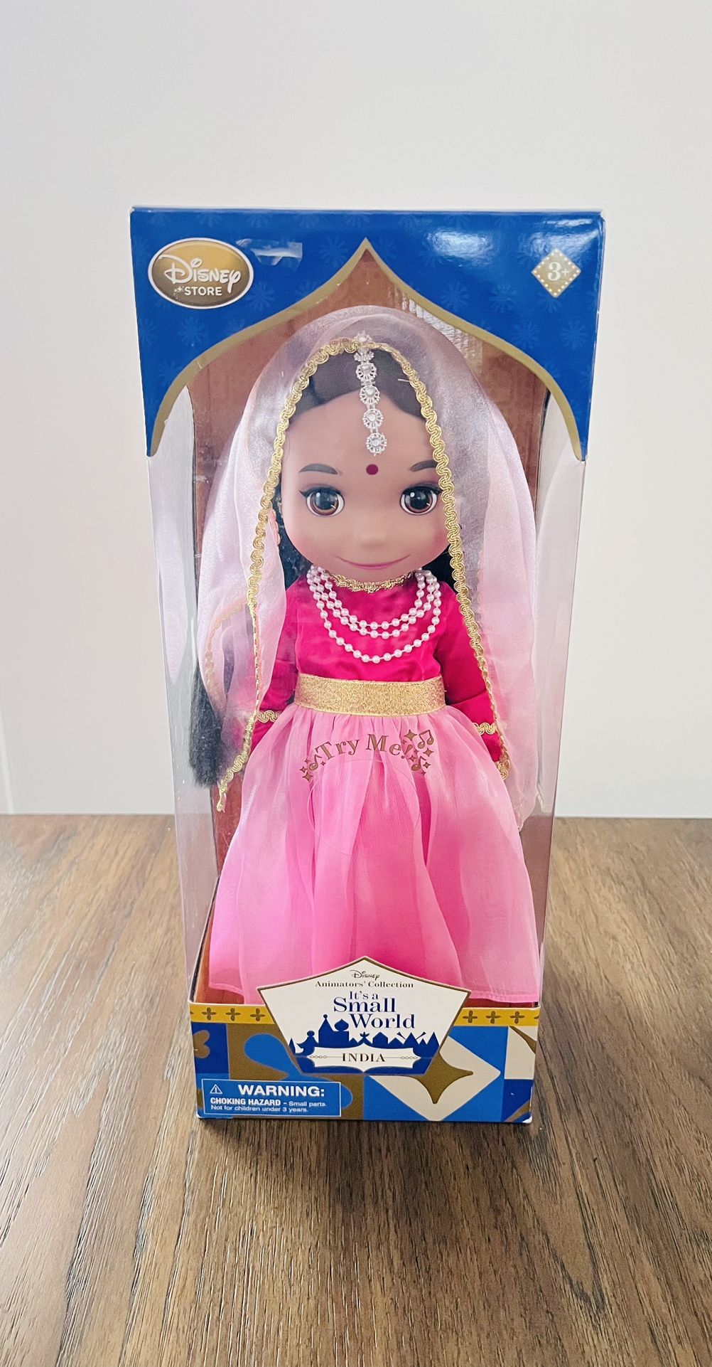 Disney Animators Collection It's A Small World INDIA Singing Doll RETIRED RARE