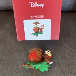 Hallmark Ornament Disney Chip & Dale In A Nutshell 
