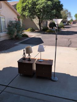 Dresser and lamp