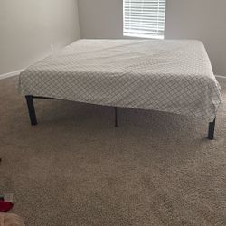 King size bed and frame