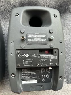 Used Genelec 8030A Bi-Amplified Studio Monitor Active Wired XLR 80W Black 2-Way