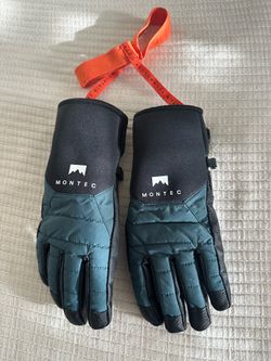 Montec Ski / Snowboard Gloves, Teal/Black, Women’s Size XS