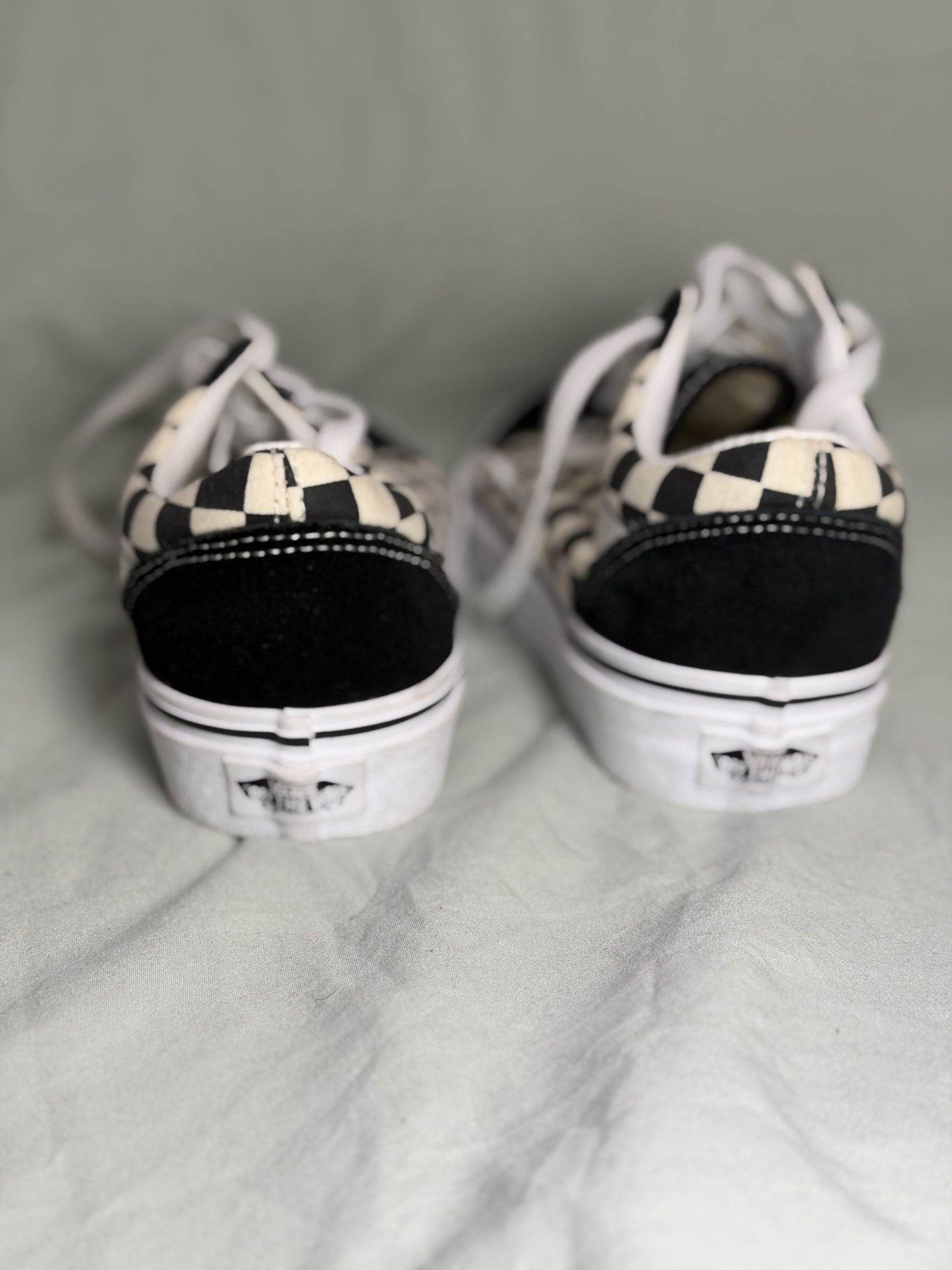Vans. Black And White Checkered. Size 7 Women