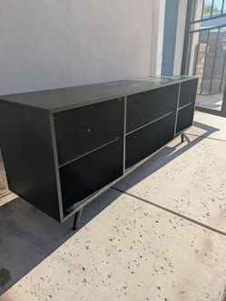 Black console table