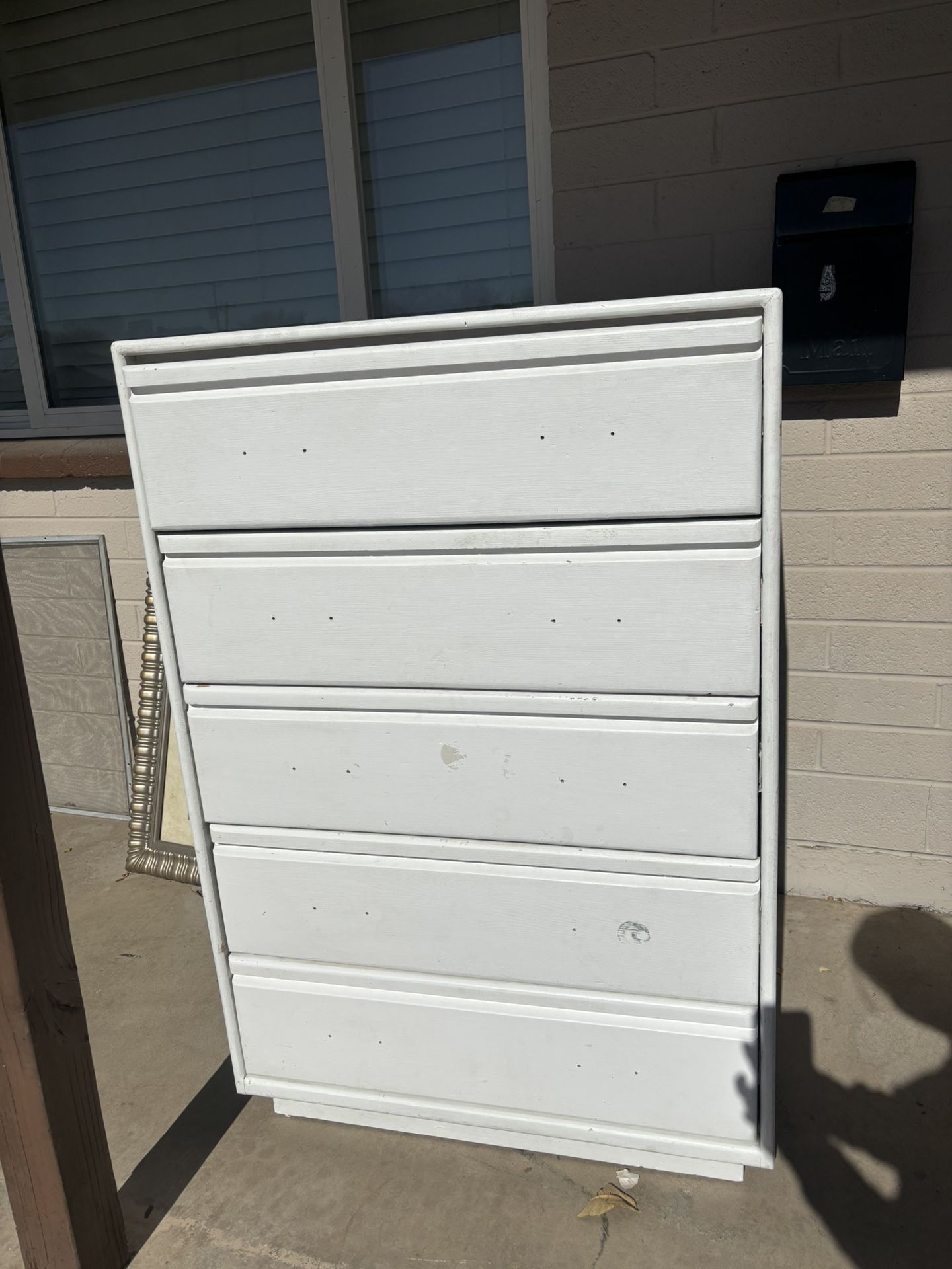 white dresser