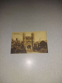 RARE VINTAGE BLAIR HALL ARCH. PRINCETON UNIVERSITY. UNUSED POSTCARD