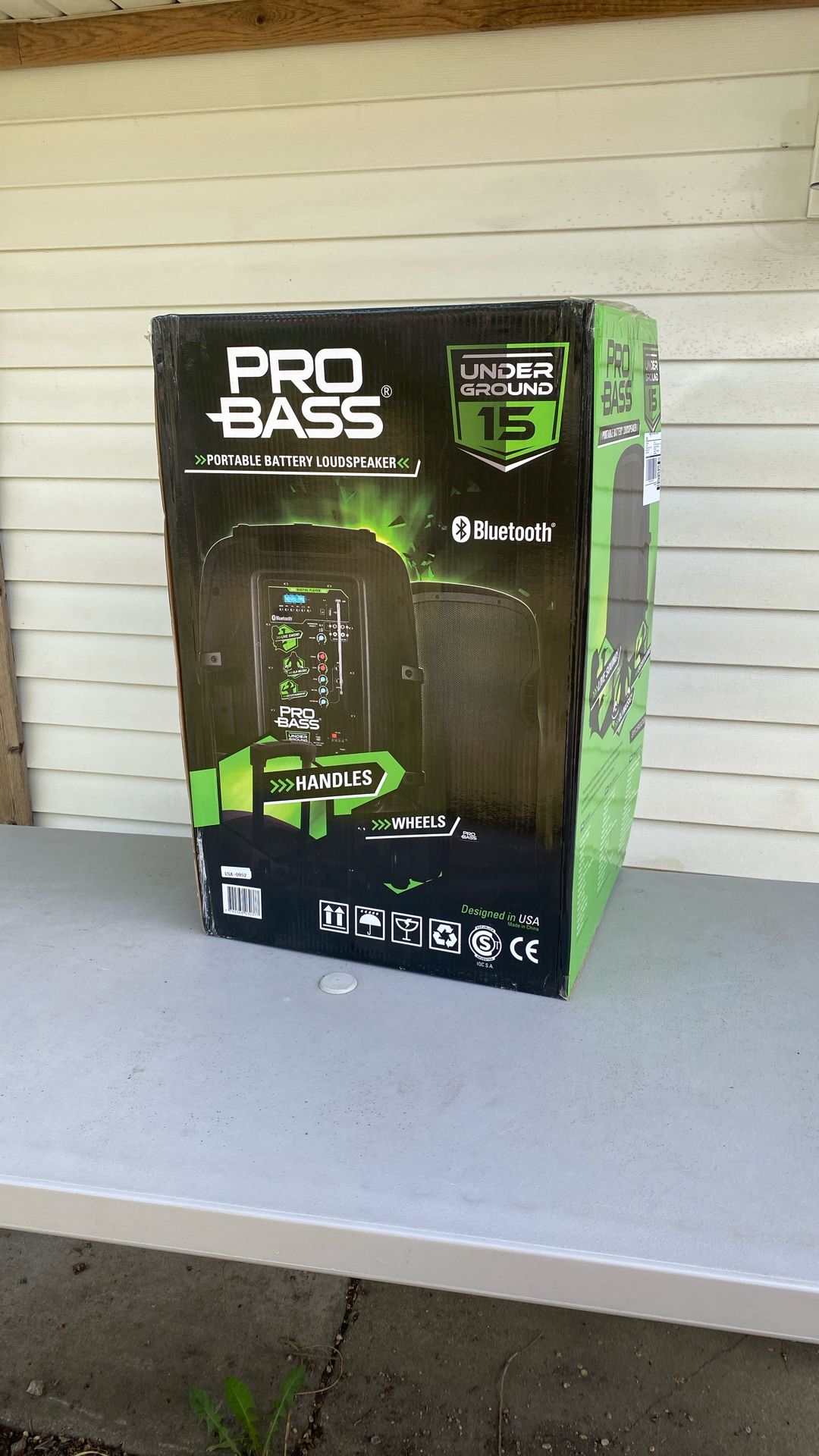 Brand New Underground 15” 1600W Bluetooth Loudspeaker – Sealed in Box, $249 Retail 