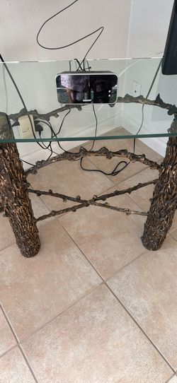 Console Roth Iron with glass top
