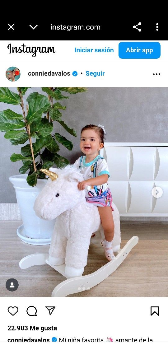 UNICORN ROCKING HORSE