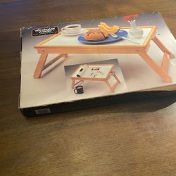 Himark Laptop Wood Adjustable Breakfast Serving Bed Tray/Desk w/Tilting Top NEW