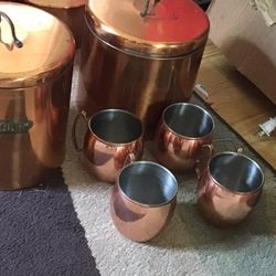 Copper Set 15 Pieces For Your Kitchen Or A Show Piece Only $199