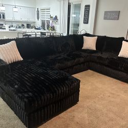 Brand New Super Plush Comfy Corduroy Sectional Set 