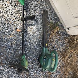 Weed Whacker And Leaf Blower 