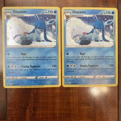 Pokemon Glaceon SWSH192 Sword & Shield Black Star Promo Holo Lot of 2 NM ❄️