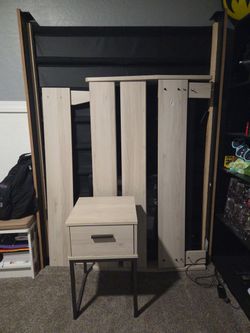 Full bedframe and nightstand