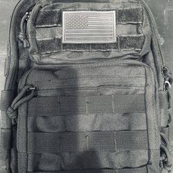 Black military backpack