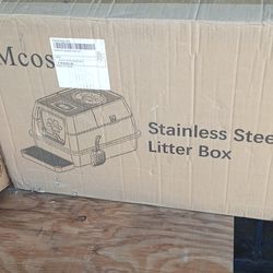 Stainless steel cat litter box