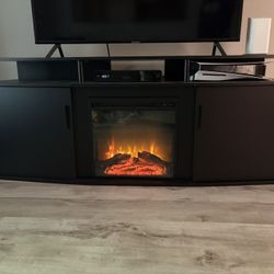 TV Stand With Fireplace