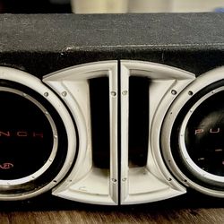 Rockford Fosgate Punch 12" Subwoofer With a ROCKFORD FOSGATE 700S PUNCH SERIES POWER AMPLIFIER 2 CHANNEL
