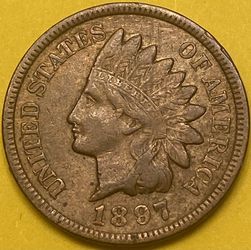 1897 INDIAN HEAD ONE CENT