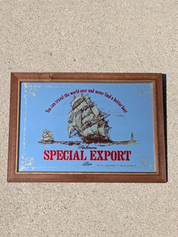 Vintage Heileman's Special Export Tavern Pub Man Cave Bar Mirror Wall Decor