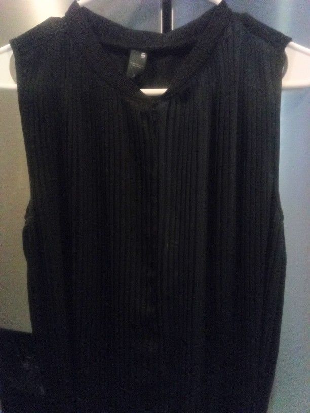 NEW G STAR PLEATED BLACK DRESS