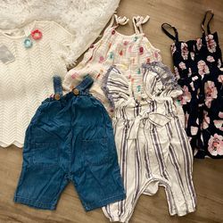 Baby Girl Dresses And Rompers 3-12 Months