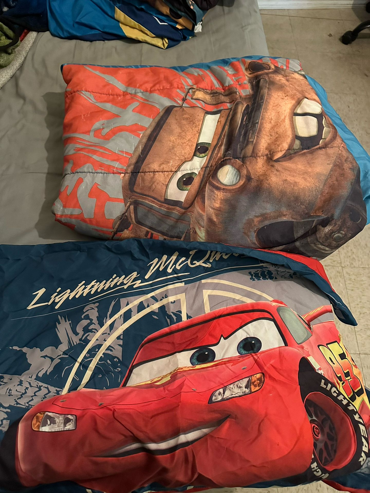 Cars Pillow Case And Comforter