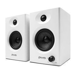 Computer Speakers for Gaming and Music, Active Bluetooth 5.3, Stereo 2.0 Speakers for Desktop PC Monitor or Laptop, Surround Sound Speaker, 3.5 mm Aux