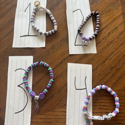Purple Colored Singular Bracelets