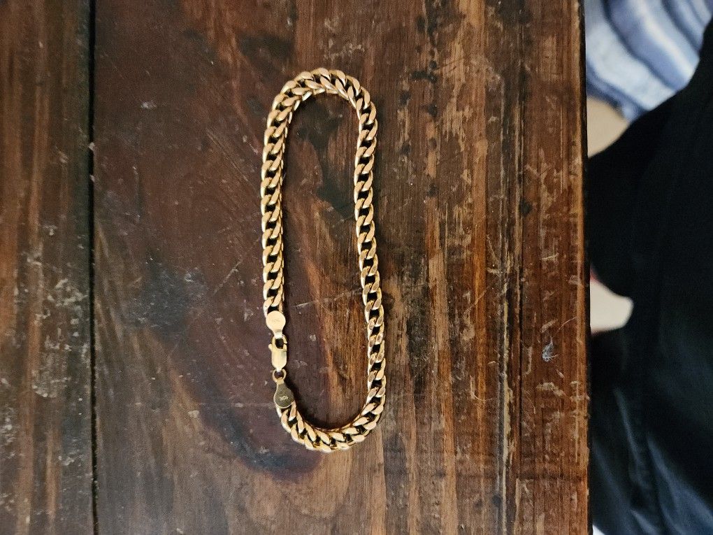 10 Kt Franco Link Bracelet.