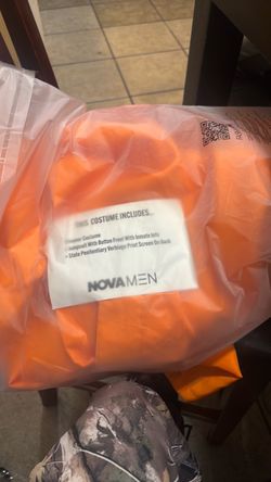 Nova Men Orange Prisoner Costume Jumpsuit