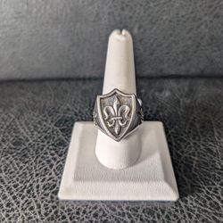 Sterling Shield Design Ring 