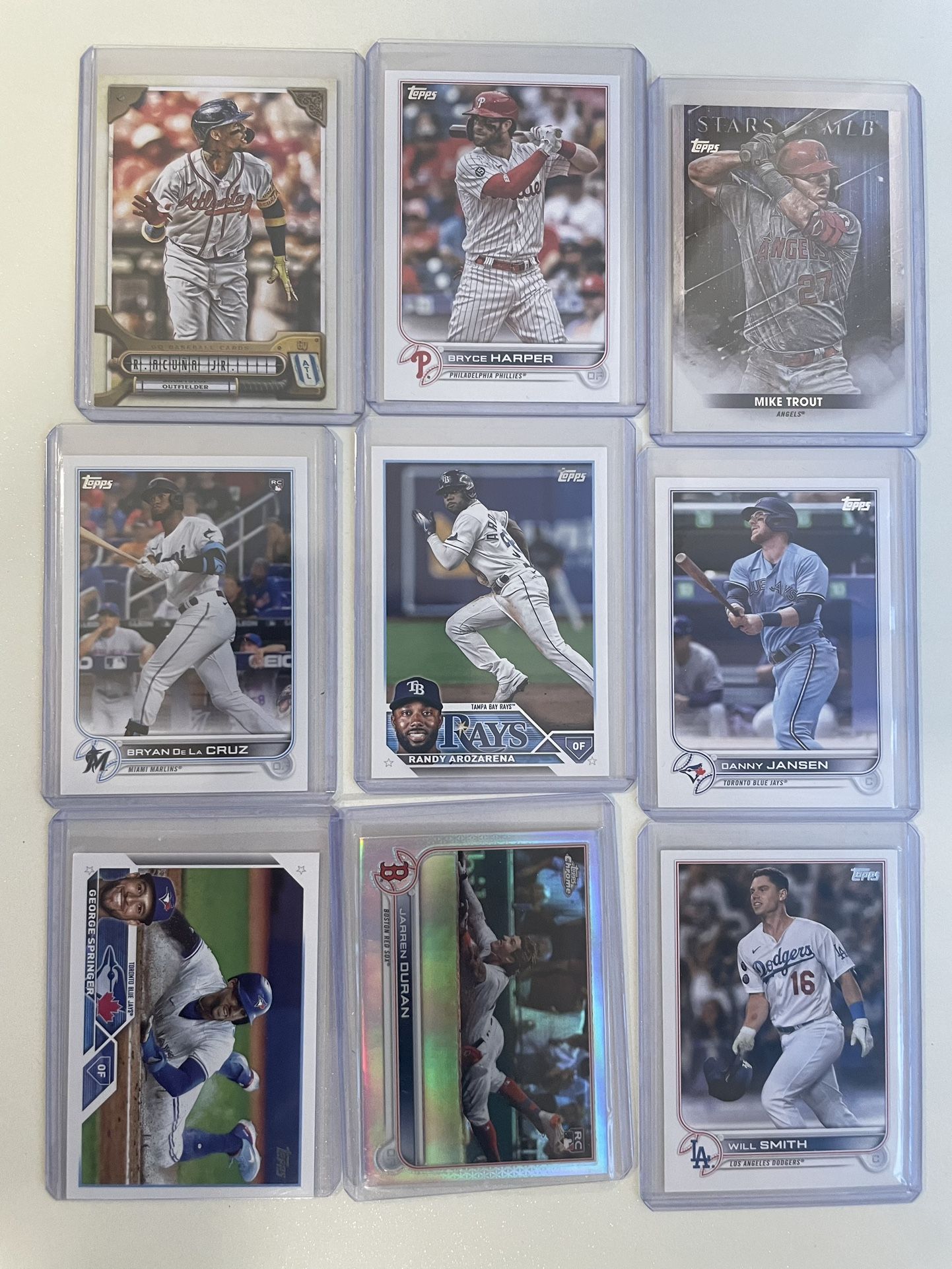 Baseball cards Set Of 9 