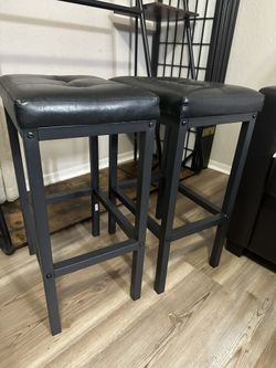 Stools Metal Black / Bancos Negros De Metal