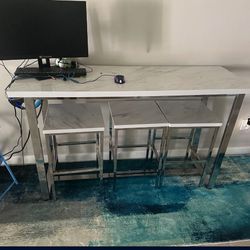 Entry Way Table With Outlet