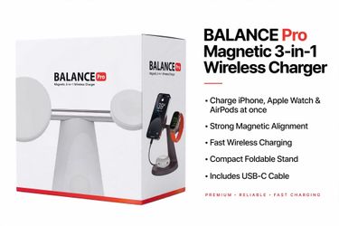 Balance Pro Magnetic 3-in-1 Wireless Charger
