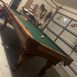 Olhauser Pool Table 25 Plus Years Old. Slate Table Top