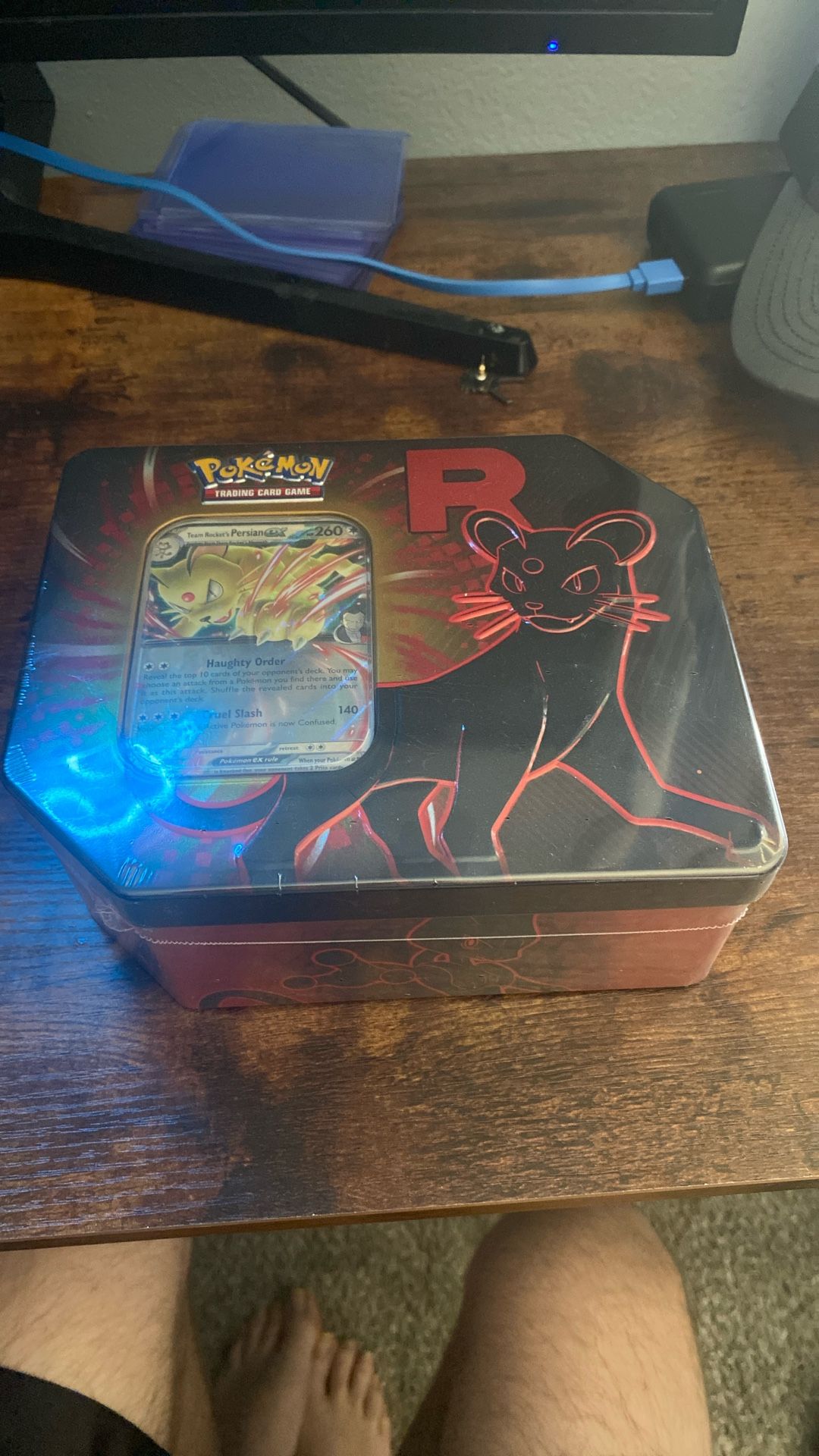 Pokemon Destined Rivals Tin With Persian Promo