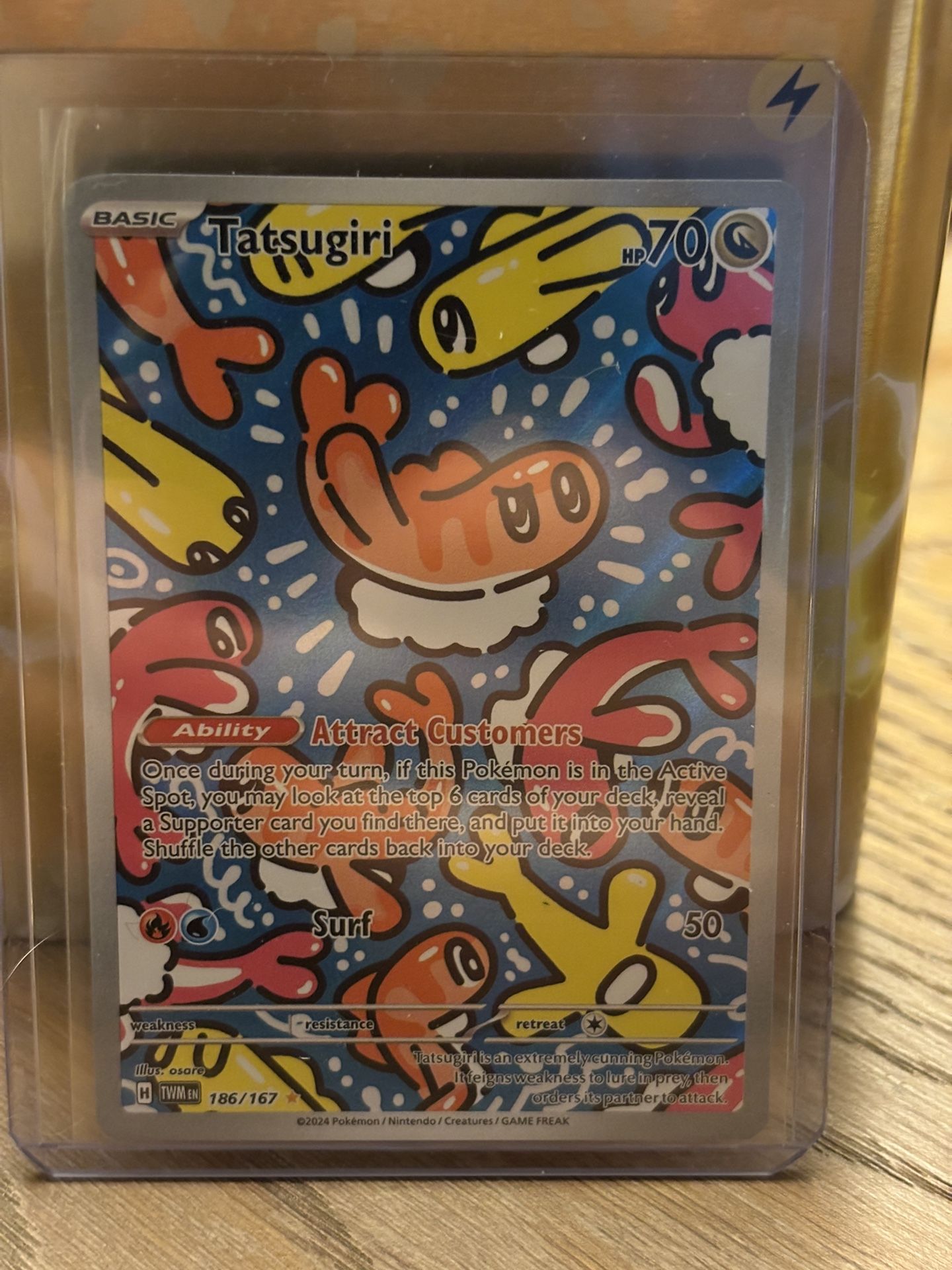 Tatsugiri 186/167 Twilight Masquerade Illustration Rare Pokemon Card
