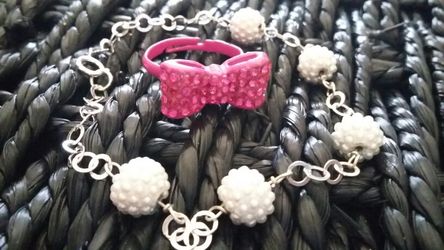 Girls bracelet and ring mix set
