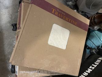Brand new Large Travertine Tiles. 2 Boxes