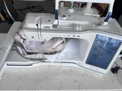 Brother Stellaire XJ1 Sewing, Embroidery and Quilting Machine, White/Blue