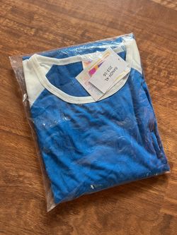 Women’s size XL blank royal blue baseball T-shirt brand new