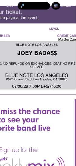 2 Joey badass live at the blue note 7pm show